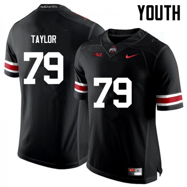 Ohio State Buckeyes #79 Brady Taylor Youth High School Jersey Black
